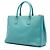 Bolso Tote Prada Large Saffiano Lux Galleria Double Zip Azul - vista 2