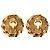 Orecchini a clip Chanel CC placcati oro e strass D'oro - vista 2