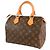 Borsa Boston Louis Vuitton Monogram Speedy 25 marrone - vista 2