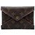 Clutch Louis Vuitton Monogram Pochette Kirigami MM Marrone