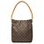 Bolso de hombro Louis Vuitton Monogram Looping GM marrón Castaño