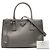 Borsa satchel Prada Medium Saffiano Lux Galleria Double Zip grigia Grigio - vista 7