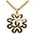 Collana con pendente a fiore placcato oro Gold Chanel CC D'oro