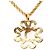 Collana con pendente a fiore placcato oro Gold Chanel CC D'oro - vista 2