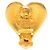 Orecchini a clip a cuore placcati oro Gold Chanel CC D'oro - vista 3