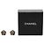 Orecchini a fiore in smalto nero Chanel CC in ottone, perle finte e strass - vista 4