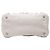 Borsa satchel in denim canapa grigio con gioielli e occhielli Prada Small - vista 3