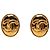 Orecchini a clip ovali Chanel CC placcati oro D'oro