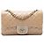 Borsa a tracolla Chanel Small Quilted Iridescent Lambskin Pearl CC Crystal Flap oro D'oro