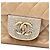 Borsa a tracolla Chanel Small Quilted Iridescent Lambskin Pearl CC Crystal Flap oro D'oro - vista 6
