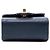 Clutch Chanel Mini Quilted Goatskin Vertical Chic Pearls Flap con tracolla a catena blu - vista 3