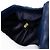 Petit sac à bandoulière Chanel Single Flap en agneau matelassé bleu avec perles - vue 6