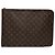 Pasta Executiva Louis Vuitton Monogram Poche Documents Portfolio Marrom