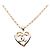 Collana con pendente a cuore placcato oro Gold Chanel CC D'oro - vista 2