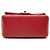 Borsa a tracolla Chanel Mini Square Classic Caviar con patta singola rossa Rosso - vista 3