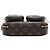 Borsa Louis Vuitton Monogram Utility marrone - vista 3