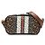 Borsa a tracolla Burberry TB Monogram E-Canvas Stripe marrone