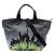 Prada Tessuto Gray City and Jungle Print Tote Satchel Tasche Grau