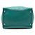 Double Bolso satchel Prada Glace Calf verde con dos bolsillos y doble asa - vista 3