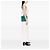 Double Bolso satchel Prada Glace Calf verde con dos bolsillos y doble asa - vista 6