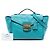 Borsa Blue Prada Vitello Daino Sound Lock - vista 8
