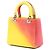 Borsa Lady Dior in pelle di vitello Ombre giallo, misura Medium - vista 2