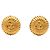 Pendientes de clip Chanel Gold Plated CC Sunburst bañados en oro Dorado