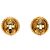 Pendientes de clip Chanel Gold Plated CC Sunburst bañados en oro Dorado - vista 2