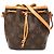 Borsa a secchiello Louis Vuitton Monogram Nano Noe marrone