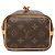 Borsa a secchiello Louis Vuitton Monogram Nano Noe marrone - vista 3