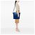 Borsa Tote Convertible con Zip Blu Prada Tessuto - vista 6