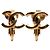 Chanel CC Clip-On-Ohrringe vergoldet Golden