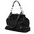 Borsa Chanel CC Check Embossed Velvet Belted Side Frame Bag nera Nero - vista 2