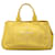 Tote Borsa Prada Large Canvas Canapa Logo gialla Giallo