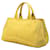 Tote Borsa Prada Large Canvas Canapa Logo gialla Giallo - vista 2