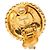 Orecchini a clip rotondi Chanel CC placcati oro D'oro - vista 3
