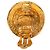 Orecchini a clip rotondi Chanel CC Rue Cambon placcati oro D'oro - vista 3