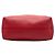 Borsa Tote Convertibile con Tasca Anteriore in Vitello Daino Rosso Prada - vista 3