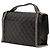 Borsa a tracolla Chanel Medium Quilted Goatskin CC University Flap Nera Nero - vista 2