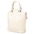 Borsa a mano verticale Louis Vuitton Epi Lockit bianca Bianco - vista 2