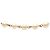Collar de doble vuelta chapado en oro con perlas falsas Chanel CC Gold Dorado - vista 2