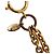 Collar de doble vuelta chapado en oro con perlas falsas Chanel CC Gold Dorado - vista 5