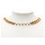 Collar de doble vuelta chapado en oro con perlas falsas Chanel CC Gold Dorado - vista 7