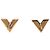 Orecchini Essential V placcati in oro Louis Vuitton Gold D'oro - vista 2
