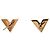 Orecchini Essential V placcati in oro Louis Vuitton Gold D'oro - vista 3