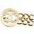 Chanel CC Gold Goldbeschichteter Doppelketten-Gürtel Golden - Ansicht 2