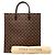 Borsa Tote Louis Vuitton Damier Ebene marrone - vista 8