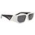 White & Black Prada Color Block Rectangular Sunglasses - view 2