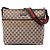 Borsa a tracolla Gucci GG Canvas Web beige