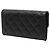 Cartera larga Chanel CC acolchada en caviar negro - vista 2
